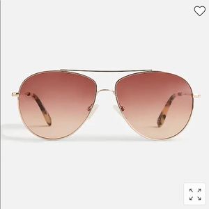 J. Crew Bondi Wire-Frame Aviator Sunglasses